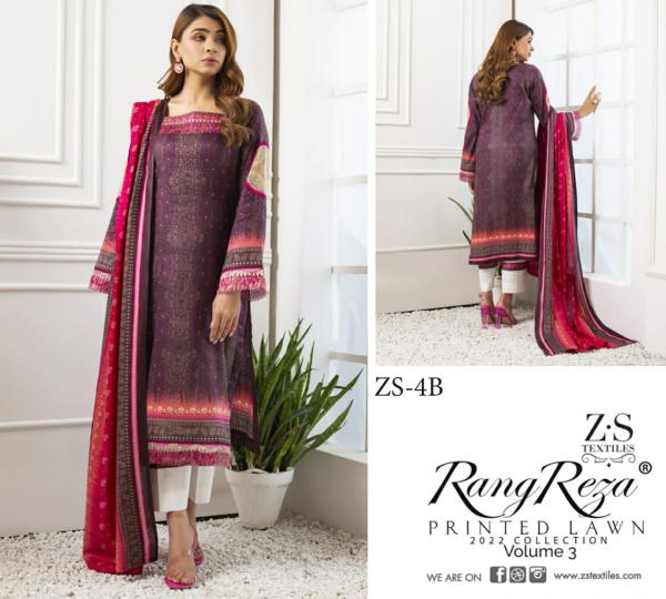 Rang Reza Printed Lawn 3 Regular Wear Cotton Karachi Dress Material